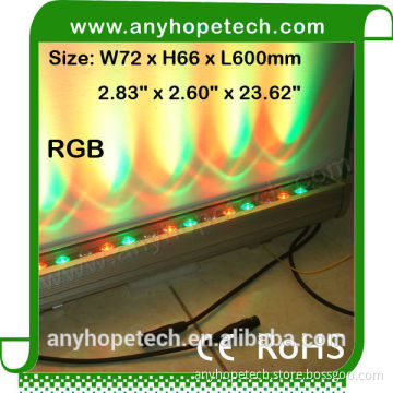 Alibaba china supplier high output DC24V 18w rgb led wall washer light